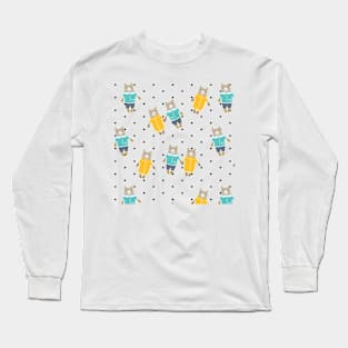 Cute pair of happy bears Long Sleeve T-Shirt